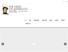 Tablet Screenshot of heroofwaterloo.com.au